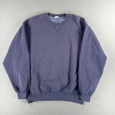 Vintage 90s Russell Athletic Crewneck Pullover Blue Mens Size XL Made In USA