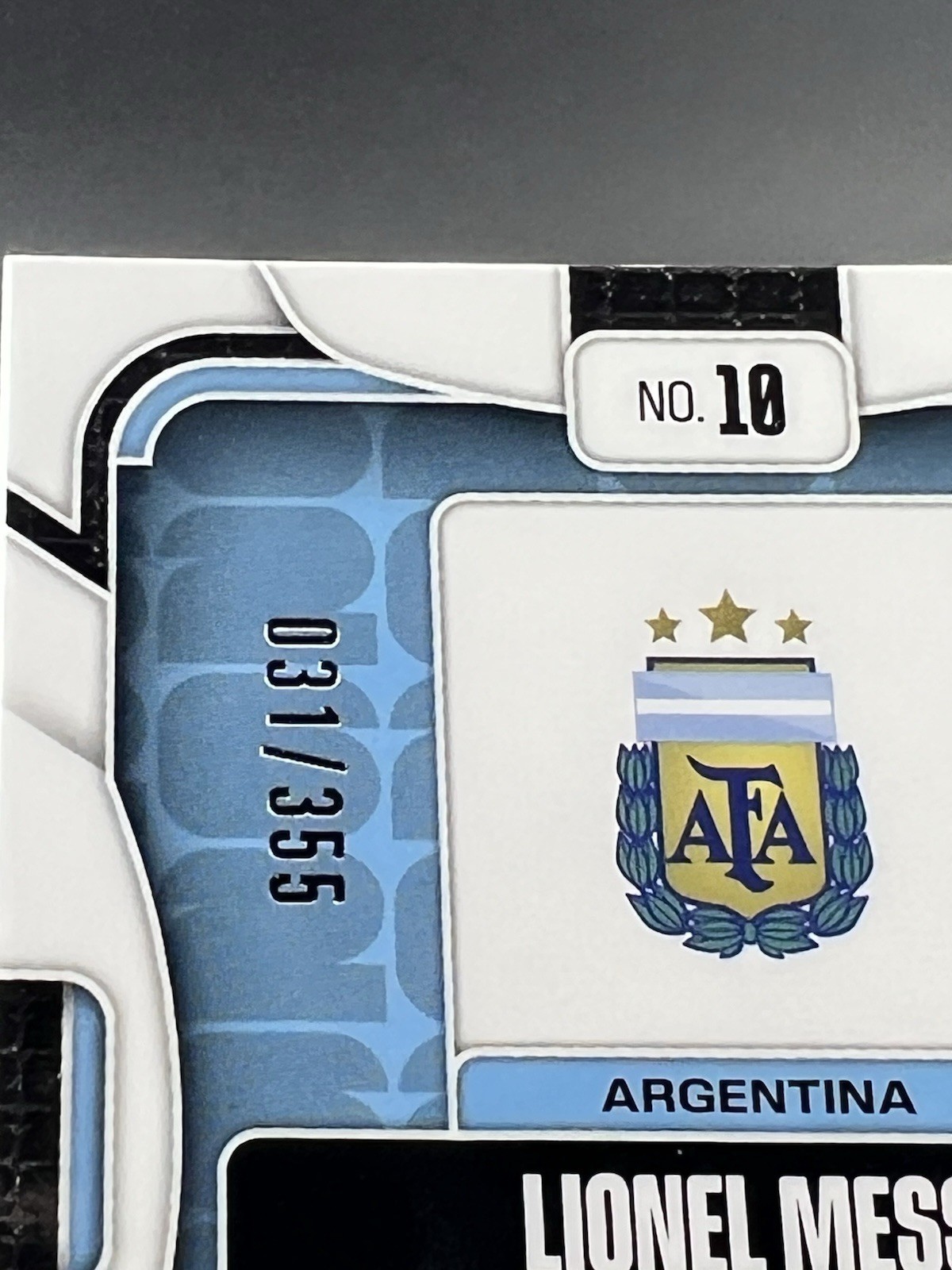  2026 Prizm World Cup Lionel Messi #10 Argentina Purple Disco Prizm /355 view 3