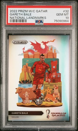 Gareth Bale #32 2022 Panini Prizm World Cup National Landmarks card