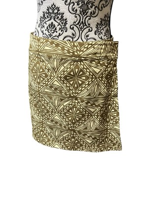 RipSkirt Hawaii Skirt Green Print Vacation Beach Wrap Women s Size Small