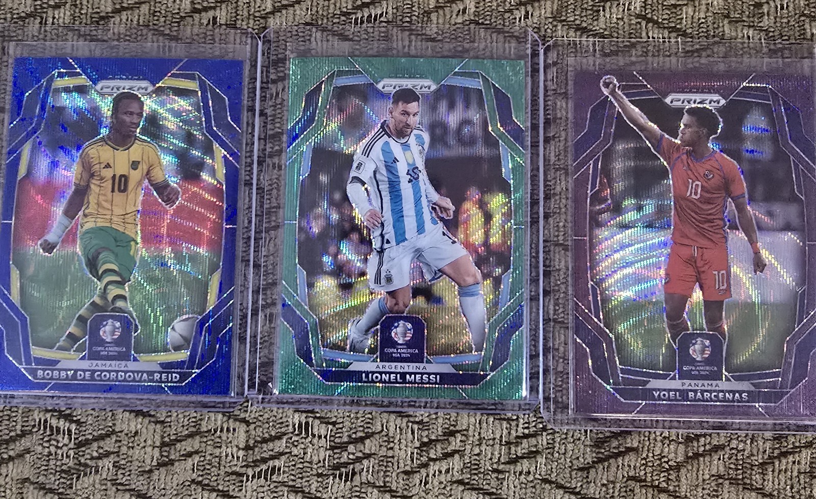 2024 Panini Prizm CONMEBOL Copa America - Lionel Messi #1 Green Wave Prizm
