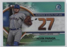 2023 Bowman Scouts Top 100 Aqua Refractor 115/125 Kevin Parada #BTP-27 z7j