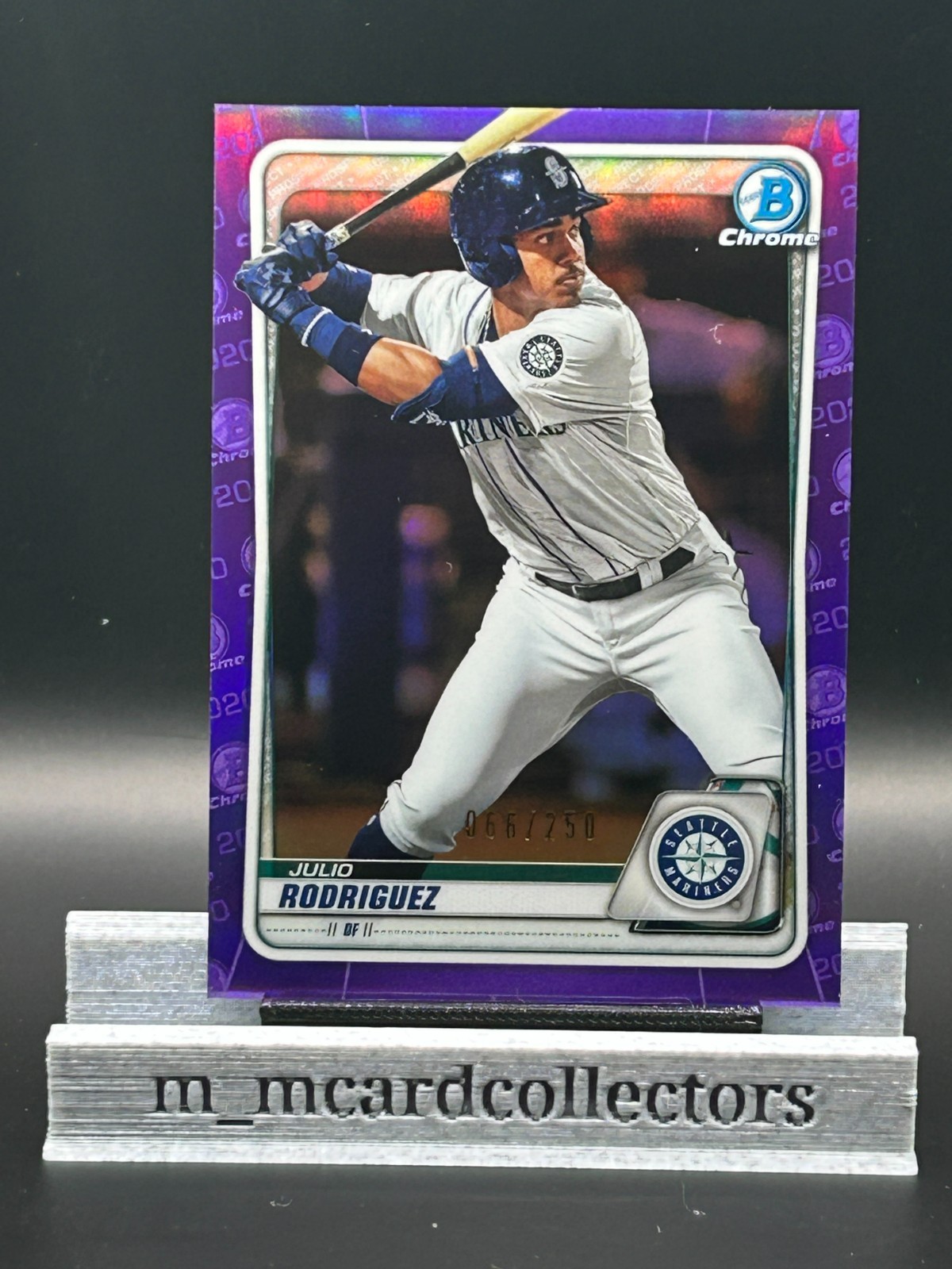 JULIO RODRIGUEZ 2020 Bowman Chrome Prospects #BCP-19 Purple Refractor /250