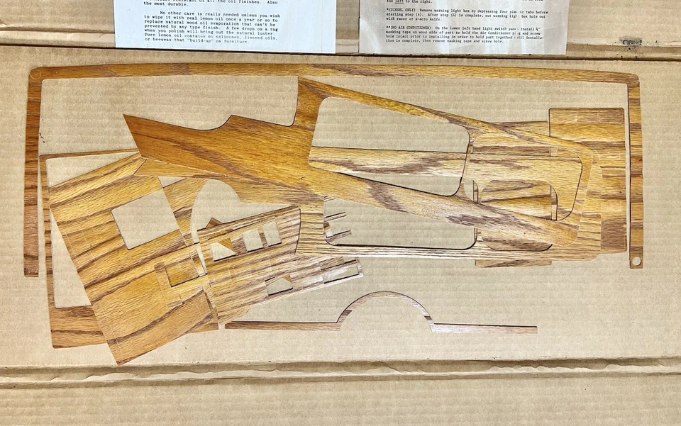 Kit de cubierta de decoración de tablero interior de grano de madera Ventura Chevy Truck Suburban 88-91 Foto 4 de 4