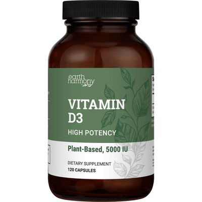 Vegan Vitamin D3 5000 iu Supplement -High Potency Supplements for Immunity