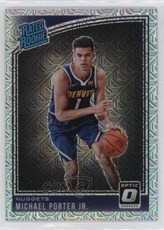 2018 Panini Donruss Optic Rated Rookie Choice Prizm Michael Porter Jr #182 3dc
