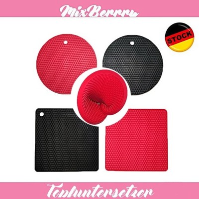 Silikon Topfuntersetzer 4er Set Untersetzer Topflappen Pfanne +1 gratis  