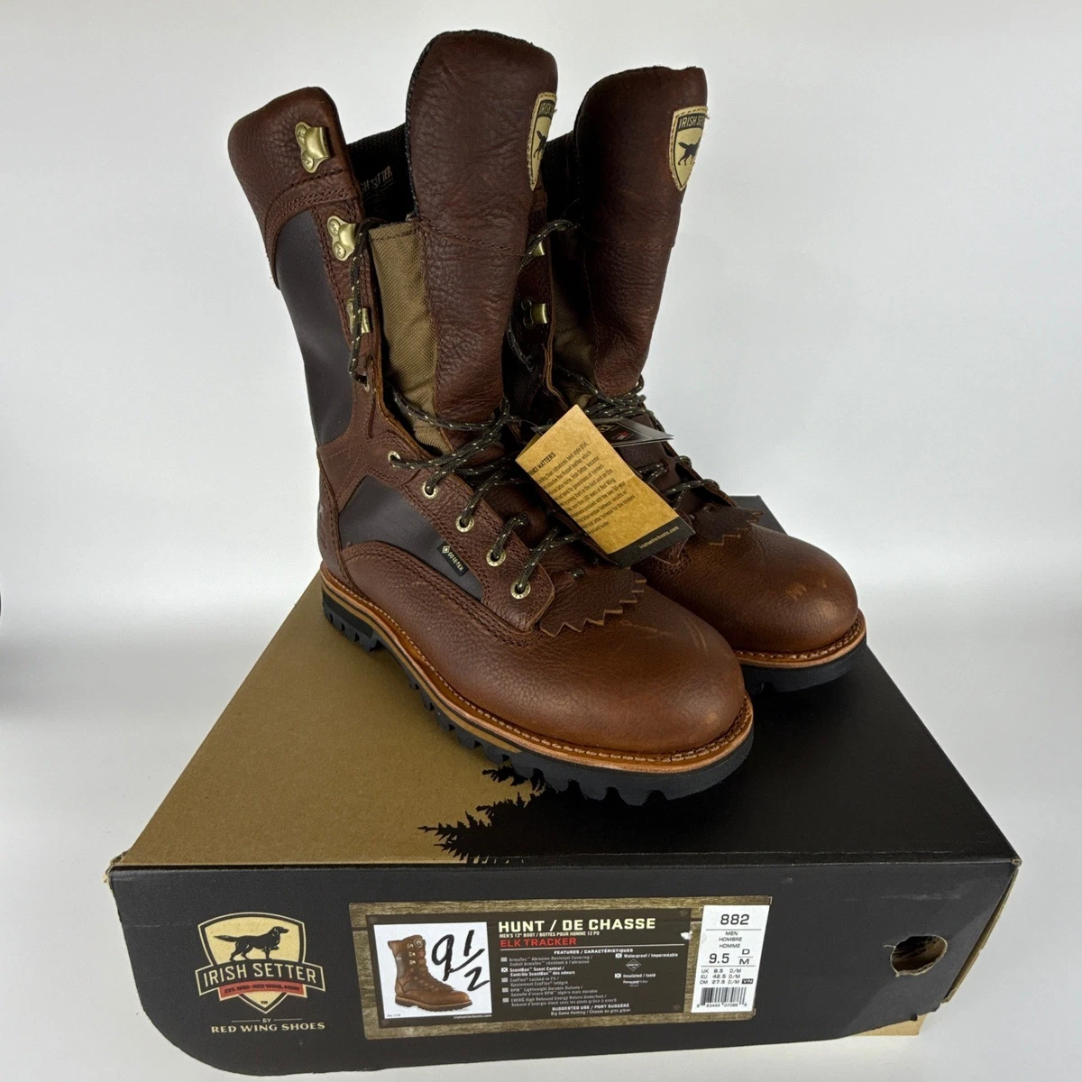 Bottes De Chasse Irish Setter Snow Tracker Homme Noir - Taille 48 (EU) / 14 (US) - Isolées 1000g