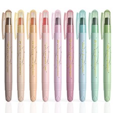 WEMATE Bible Highlighters No Bleed, 9PCS Assorted Colors Gel Multicolor