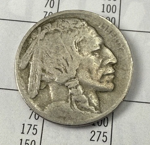 1913 Buffalo Nickel Type 1 5c- Raised Ground - Good- First Year US Type Coin
