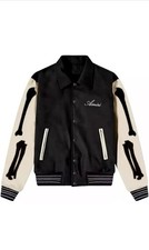 Amiri Style Bones Jacket Varsity Bomber Lette...