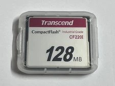 New Transcend TS128MCF220I 128MB Industrial Grade Compact Flash CF Card 220X