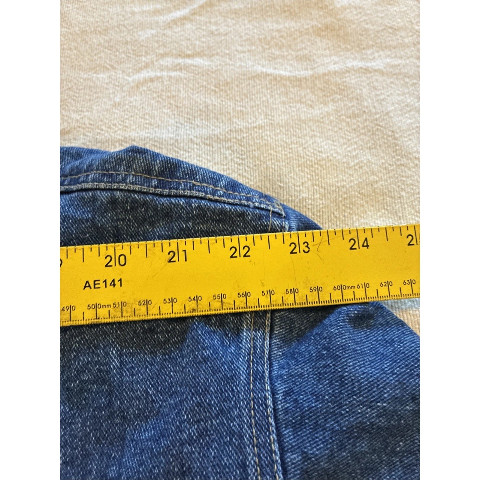 VTG 90s Marlboro Country Store Blue Denim Trucker Jacket Star Tag Mens XL image 3