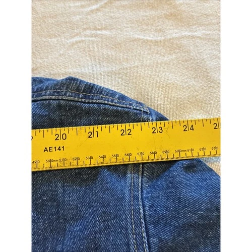 VTG 90s Marlboro Country Store Blue Denim Trucker Jacket Star Tag Mens XL image 3