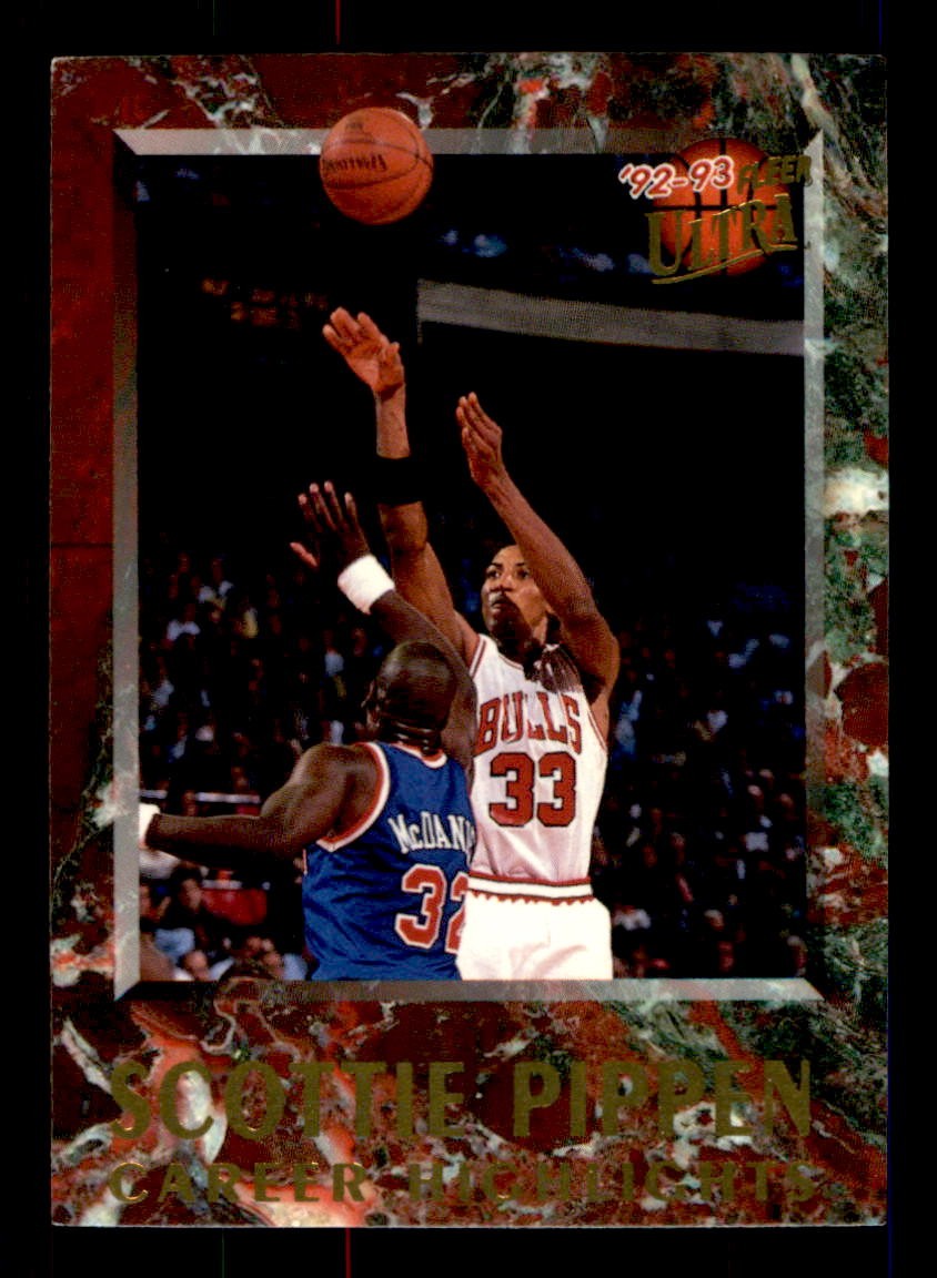 1992-93 Ultra #7 Scottie Pippen Scottie Pippen Career Highlights Autographs