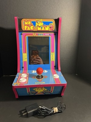 Arcade1Up Ms. Pacman/Super Pac-Man Countercade 8296 Arcade ~ Tested And Working