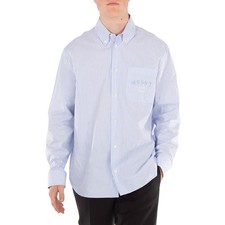 Versace Striped Barocco Sea Print Shirt