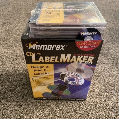 Label  Maker Memorex CD, DVDs & Jewel Case Inserts Labels & CDR S New SEALED