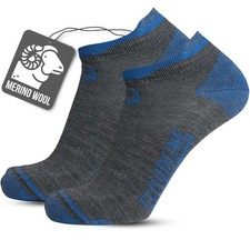CloudLine Ultralight Merino Wool Running Socks for Men and Women - Thin, Anti...