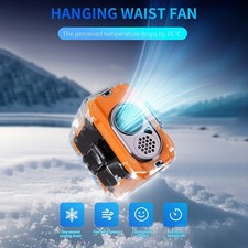 USB Charging Portable Waist Fan Outdoor Bladeless Fan with Adjustable Airflow
