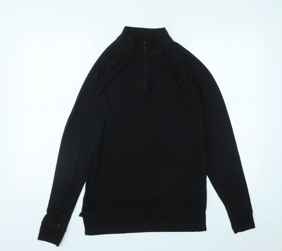 Schwarzer Pullover Sweatshirt Herren UK Größe S Parallel