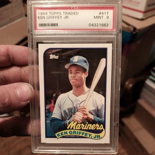 1989 Topps Traded Ken Griffey Jr 41T Rookie Card Psa 9 Mint  (RC)