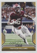 2019 Leaf Draft Gold Trayveon Williams #68 2x3