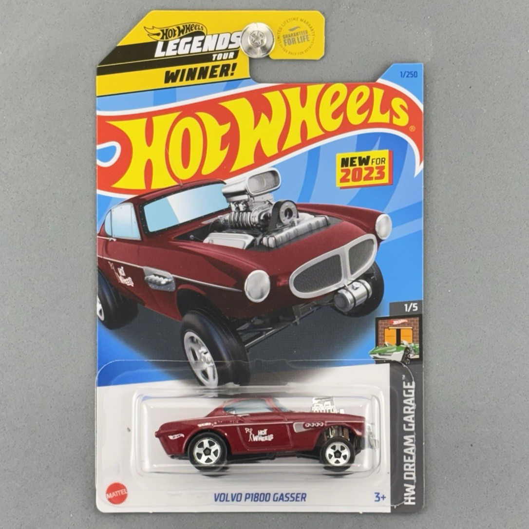 2023 Hot Wheels Volvo P1800 Gasser Red HW Dream Garage 1/5 First Release