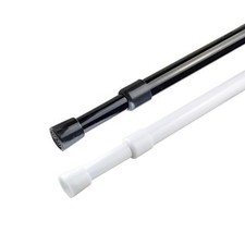 2 Pack Spring Tension Curtain Rod Adjustable 28-43 Inches  5/8" Diameter,