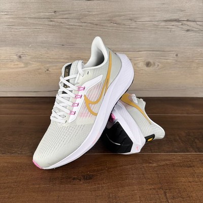 Nike Air Zoom Pegasus 39 Womens Size 8 White Gold Pure Platinum DH4072 104