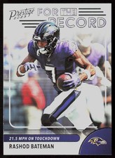 2023 Panini Prestige #16 Rashod Bateman For the Record