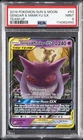 2019 POKEMON SUN & MOON TEAM UP #53 GENGAR & MIMIKYU GX PSA 9