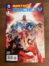 Earth 2 Society 1 DC Comics Black Superman Mister Terrific Flash 2015