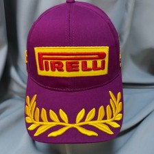 Pirelli Embroidered Men's Sports Casual Adjustable Baseball Cap Hat Rose Red NEW