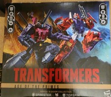 Transformers Age of the Primes Wreck 'n Doom Collection Topspin vs Spinister