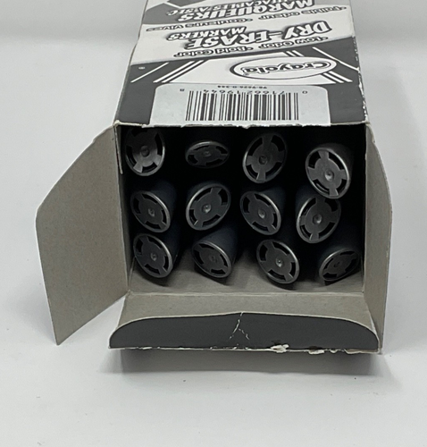 Schachtel (12) mit neuen trocken abwischbaren Markern Crayola ~ GRÜN ~ Neu in offener Verpackung - Bild 4 von 4