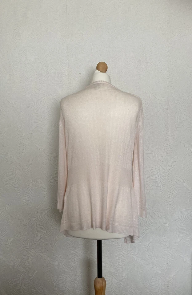 Cardigã feminino Noa Noa manga comprida rosa tamanho M - Imagem 3 de 4