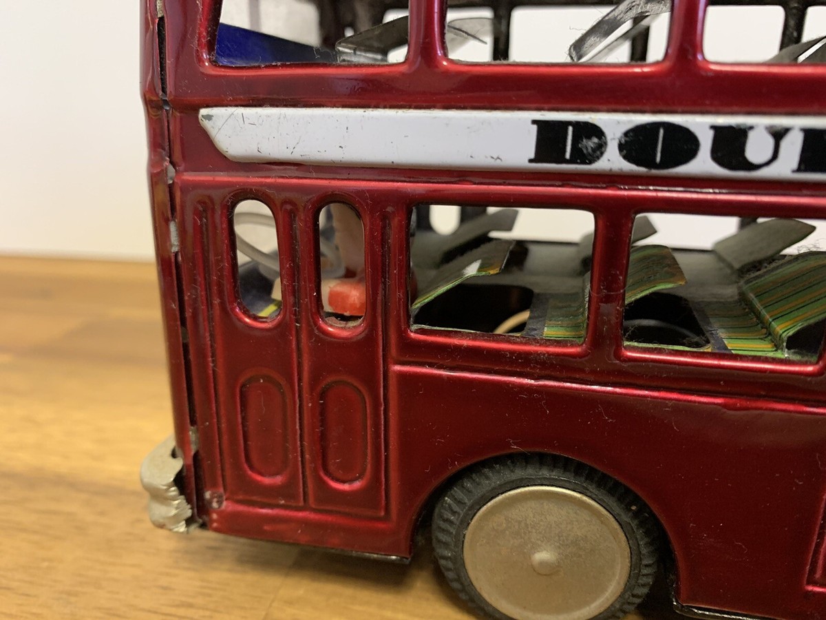【極美品・箱付き】ブリキ バス DOUBLE DECKER BUS MF 185 極美品・箱付き】ブリキ バス DOUBLE DECKER BUS MF 185 Double Decker