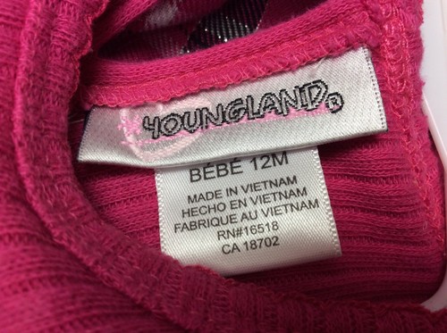 Vestito bambino Youngland taglia 12 mesi rosa elegante fantasia quadri 47 - Foto 6 di 6