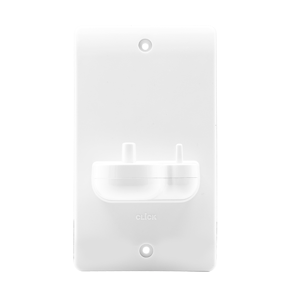 Click Mode CMA102 Wall Mount 2Gang Electric Toothbrush Charger & Holder