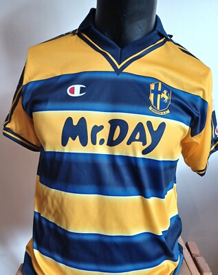   AC PARMA 00/01 champion new JUNIOR home jersey size XL 14 years + free shorts 
