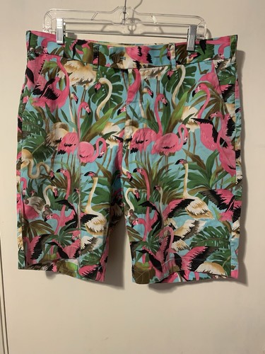 Flamingo Woman’s Shorts Loudmouth Island Vacation Paradise Caribbean