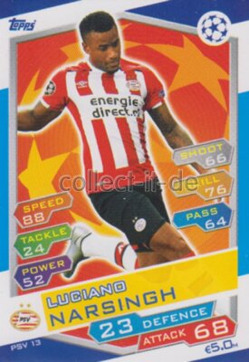 TOPPS Champions League 2016/17 - PSV 13 - Luciano Narsingh - PSV Eindhoven