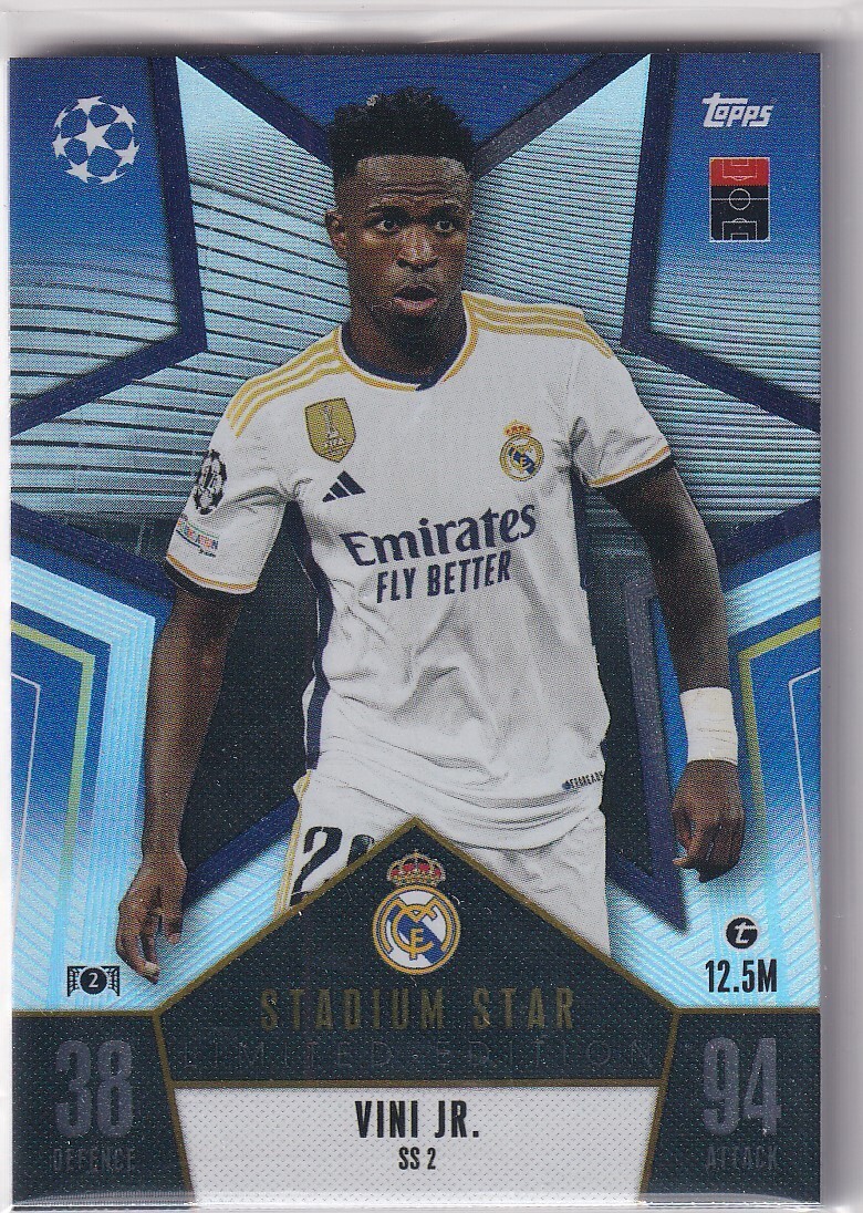 Topps Match Attax CL 23/24 Nr. SS 2 Vini Jr. Limited Stadium Star 