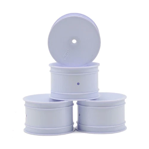 JConcepts, 3348W,  Mono 2.2″ 1/10 Buggy Rear Wheel 12mm Hex, White (4pcs) - Image 2 of 2