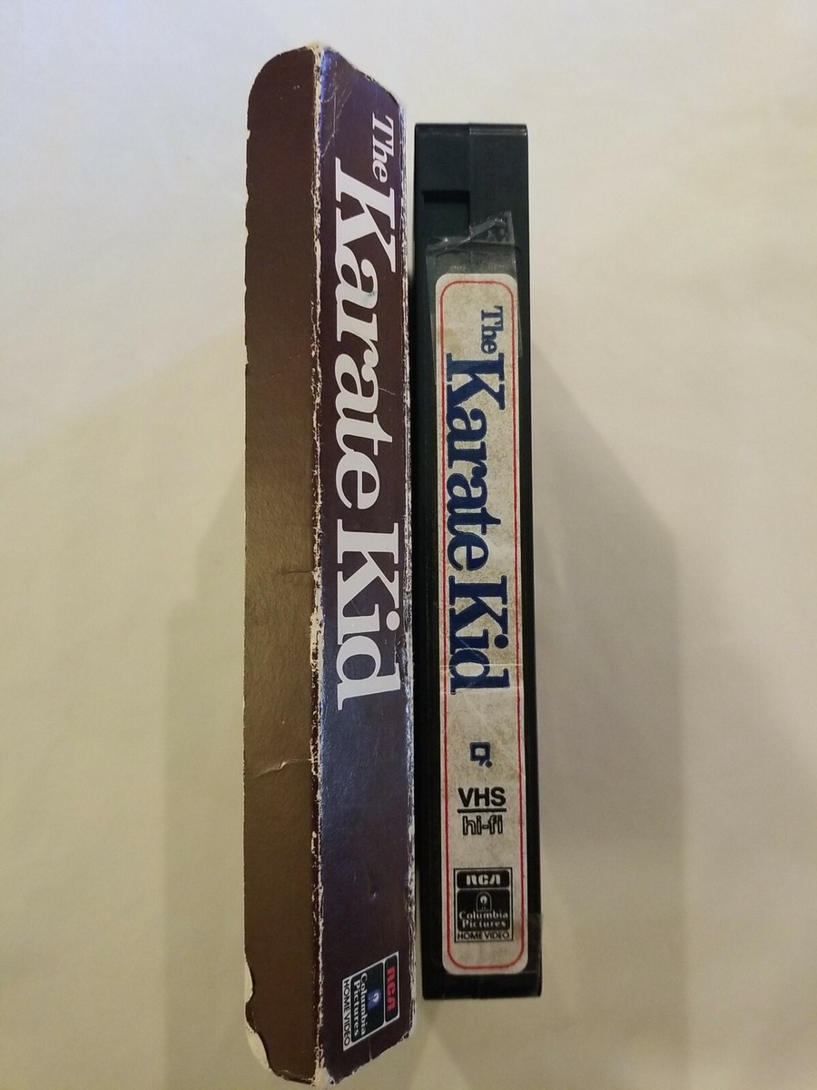 THE KARATE KID VHS RALPH MACCHIO SLIP FLAP SLIP COVER ORIGINAL