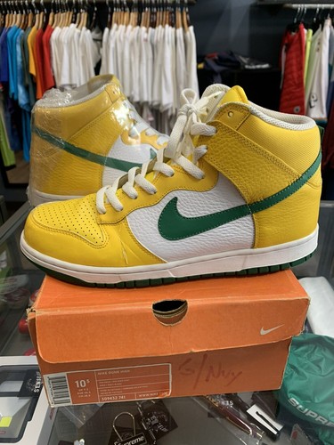 2008 Nike Dunk High Brazil Pine Green 