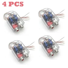 4 PCS High to Low Impedance Converter 2-Channel RCA Line Out Level Car Speaker