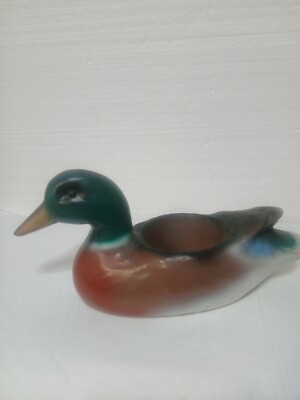 Indoor Outdoor Duck Plant Holders Decoys Multicolored 14 Inch
