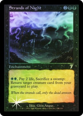 7th  Edition MTG   FOIL  Strands of Night   Magic